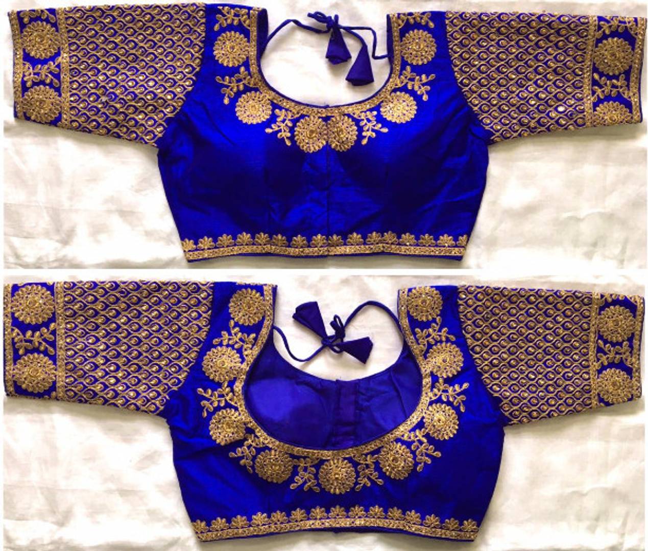 Phantom Silk Heavy Embroidered Readymade Blouse